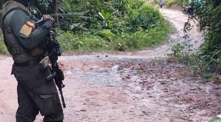 Inspección en zona rural de Segovia, donde hallaron el cuerpo de Maximiliano Tabares