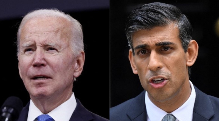 Joe Biden y Rishi Sunak Joe Biden y Rishi Sunak