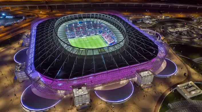 Uno de los estadios de la Copa Mundial de Qatar 2022