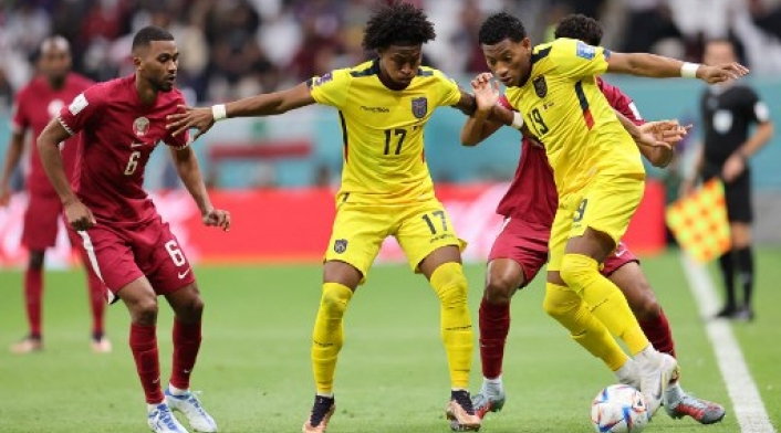 Gol de Ecuador que fue anulado por el VAR Anulan gol de Ecuador