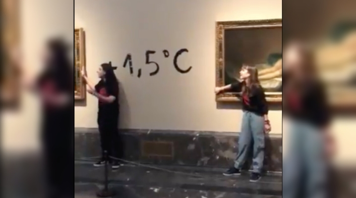 Ataque a dos cuadros de Goya en el museo del Prado