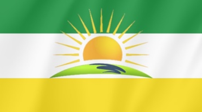 Sur Caribe bandera del nuevo departamento