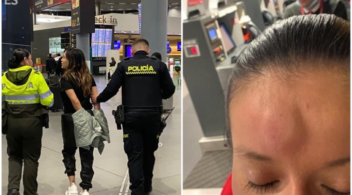 Camila Gutiérrez, Reconocida DJ le pegó un cabezazo a azafata de Avianca