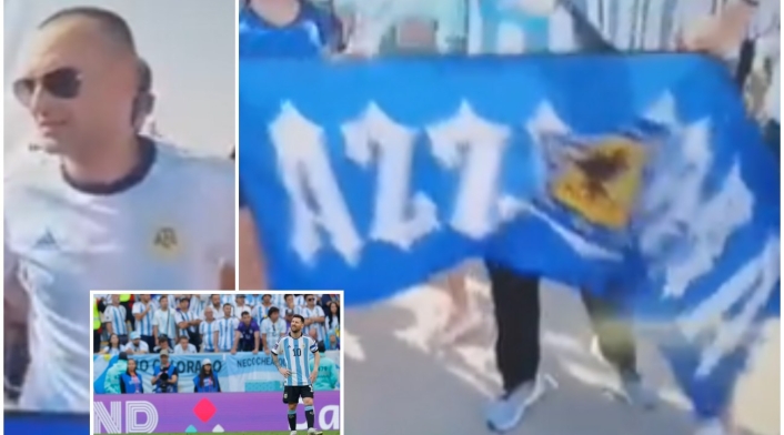 Hinchas de Millos se vistieron de argentinos en Qatar y se fueron con lágrimas del debut