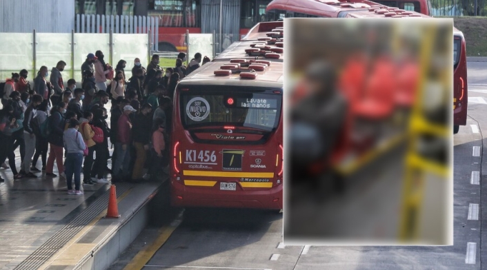 Bus de Transmilenio en Bogotá Bus de Transmilenio en Bogotá