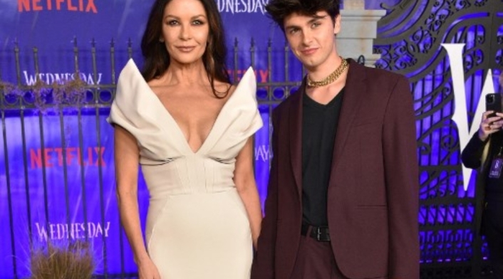 Catherine Zeta-Jones y su hijo Dylan