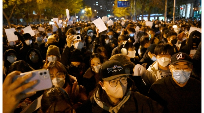 Protestas en China por cero covid