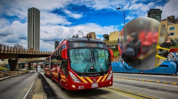 Escena aterradora en Transmilenio