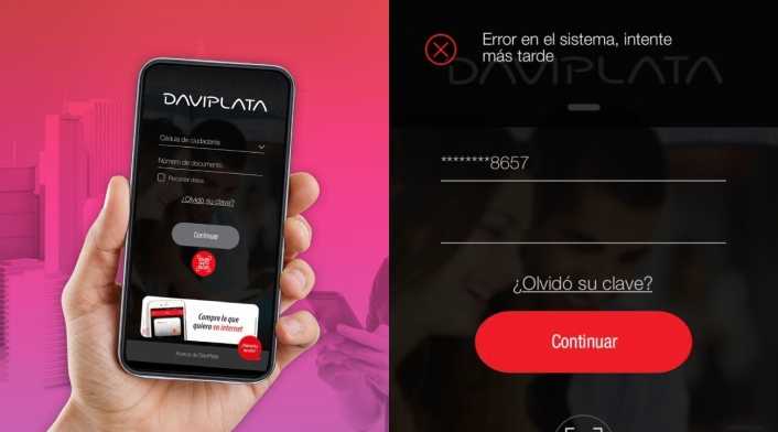 Usuarios de Daviplata reportan fallas