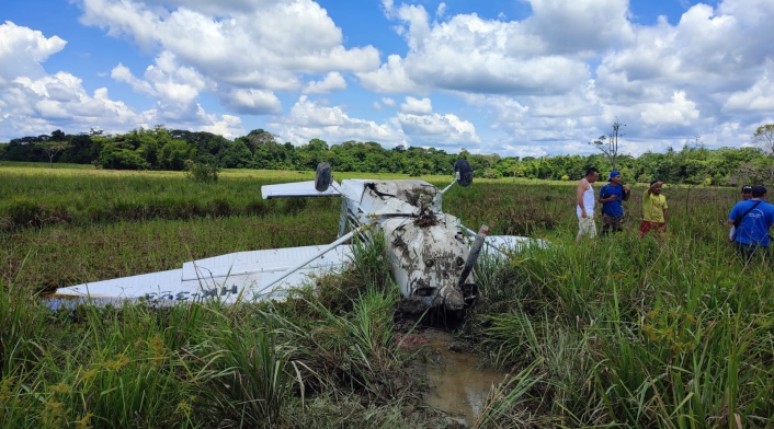 Avioneta accidentada