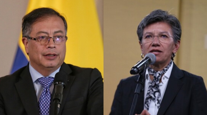 Gustavo Petro y Claudia López Gustavo Petro y Claudia López