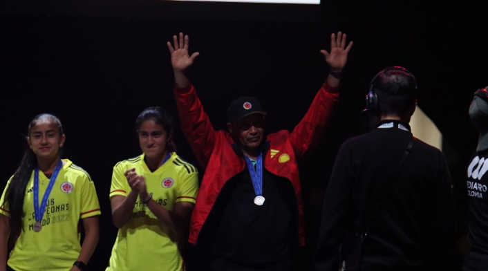 Recibimiento de la Selección Colombia Femenina sub 17