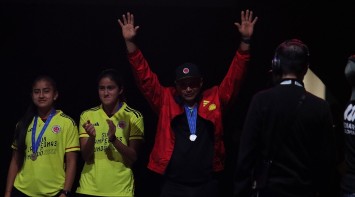 Recibimiento de la Selección Colombia Femenina sub 17