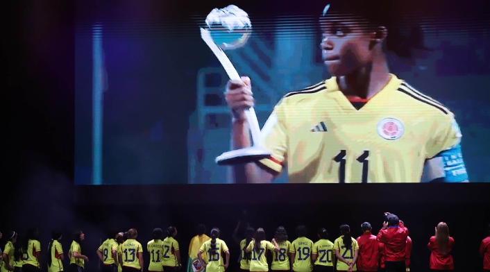 Recibimiento de la Selección Colombia Femenina sub 17