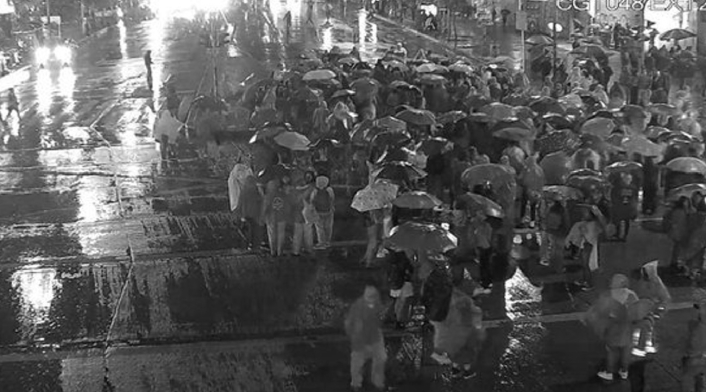 Marcha de feministas en Bogotá