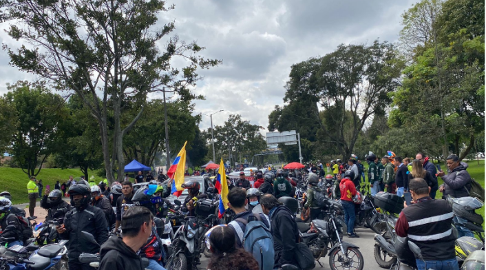 Protestas de motociclistas en Bogotá/ Imagen de referencia Protestas de motociclistas en Bogotá/ Imagen de referencia