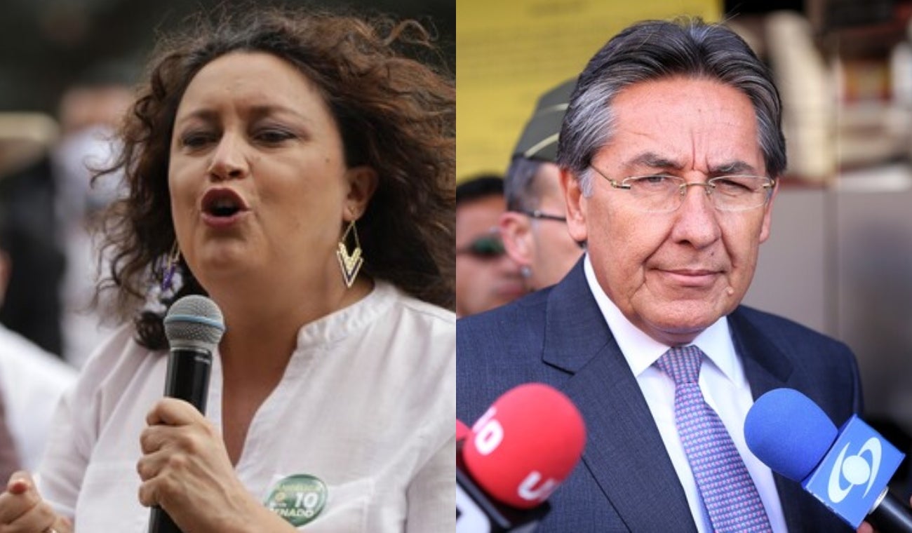 Néstor Humberto Martínez y Angélica Lozano Néstor Humberto Martínez y Angélica Lozano