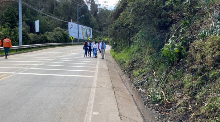 Vía La Calera será habilitada en la tarde de este sábado La Calera