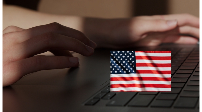 Empleo en Estados Unidos para colombianos Bandera de Estados Unidos