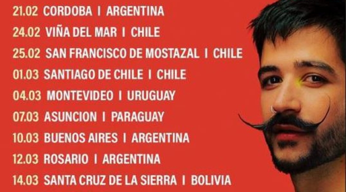 Fechas concierto camilo echeverry