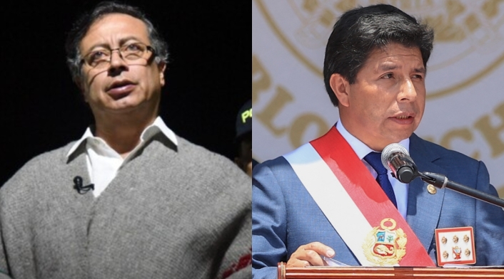 Gustavo Petro y Pedro Castillo Gustavo Petro y Pedro Castillo