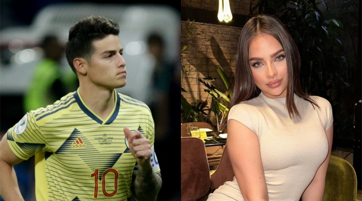 James Rodríguez y Daniela Acuña James Rodríguez y Daniela Acuña
