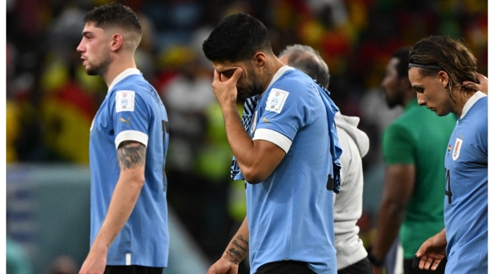 Luis Suárez lloró en medio de la eliminación de Uruguay en Qatar 2022 Luis Suárez lloró en medio de la eliminación de Uruguay en Qatar 2022
