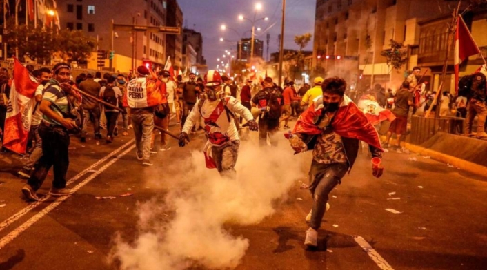 Colombianos atrapados en Perú Manifestaciones en Perú
