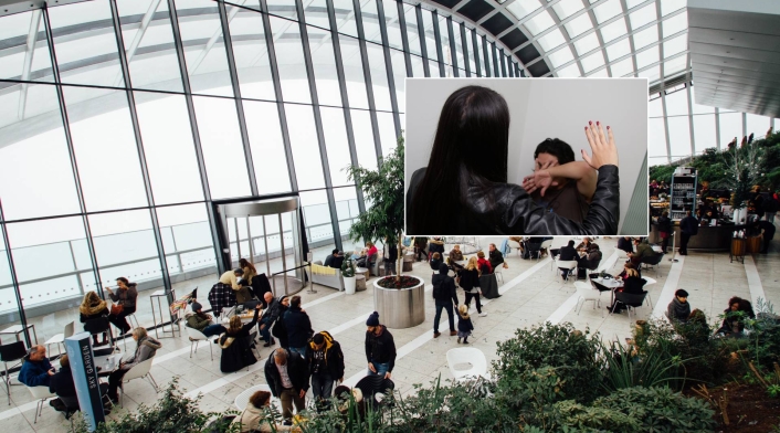 Mujer agredió a su pareja en el aeropuerto tras encontrar fotos indebidas Mujer agredió a su pareja en el aeropuerto tras encontrar fotos indebidas