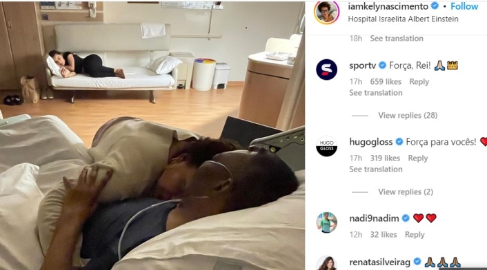 Pelé en la clínica