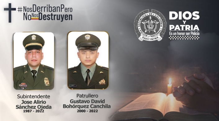 Policías asesinados en requerimiento en Bosa Policías asesinados en requerimiento en Bosa