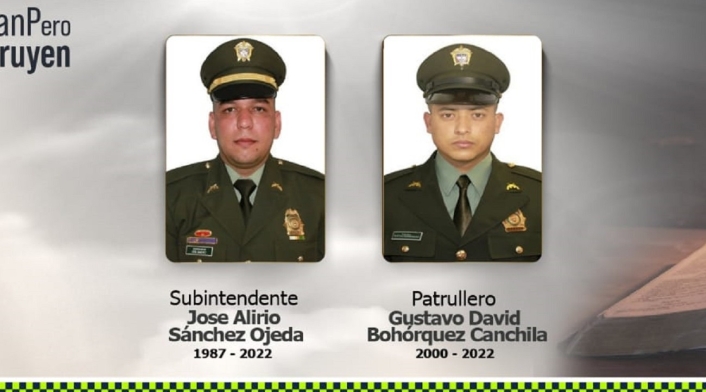 Policías asesinados en Bogotá Policías asesinados en Bogotá