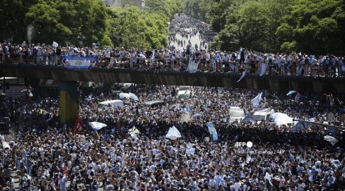 Recibimiento de la Selección de Argentina en Buenos Aires Recibimiento de la Selección de Argentina en Buenos Aires