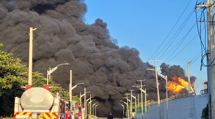 Empresa Bravo Petroleum en llamas