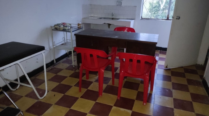 Centro de salud en Virolín, vereda de Charalá