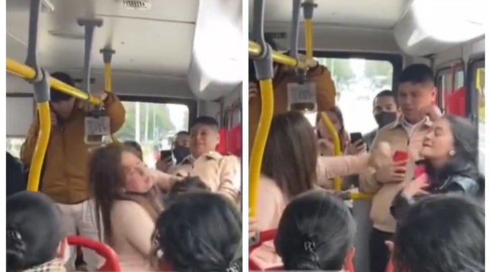 Agresión a mujer por colarse en Transmilenio Agresión a mujer por colarse en Transmilenio