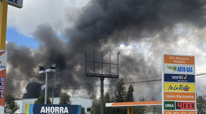 Incendio fabrica colchones