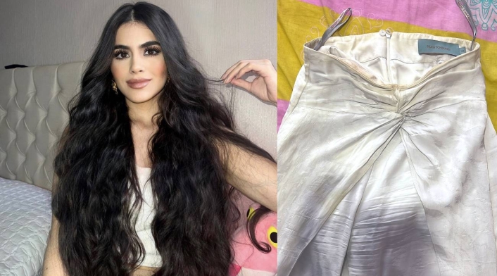 Modelo pagó casi $ 2 millones por pantalón de famosa marca La joven dio a conocer las fotografías del pantalón