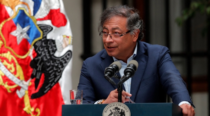Gustavo Petro, presidente de la república, en Chile Gustavo Petro, presidente de Colombia