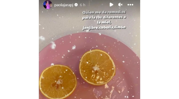 Paola Jara estaría enferma