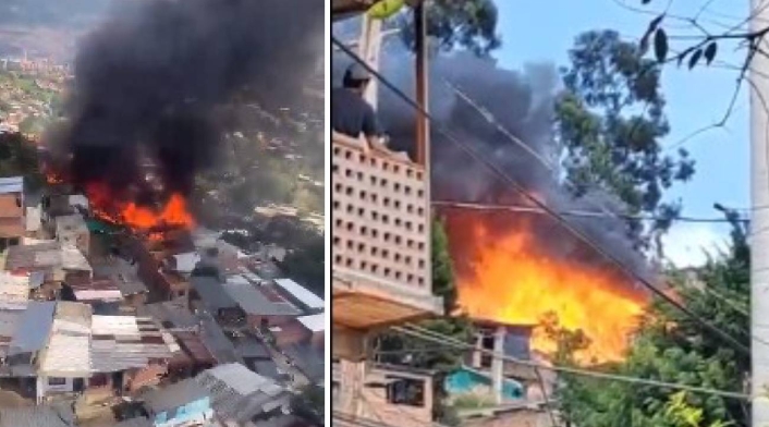 Casas se incendiaron Casas se incendiaron
