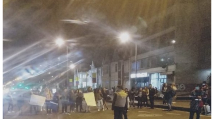 Manifestaciones en Bogotá en la carrera séptima Manifestaciones en Bogotá