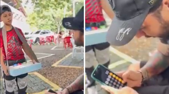 El video se hizo viral en cuestión de minutos en redes sociales Niño genio que vendia con matemáticas