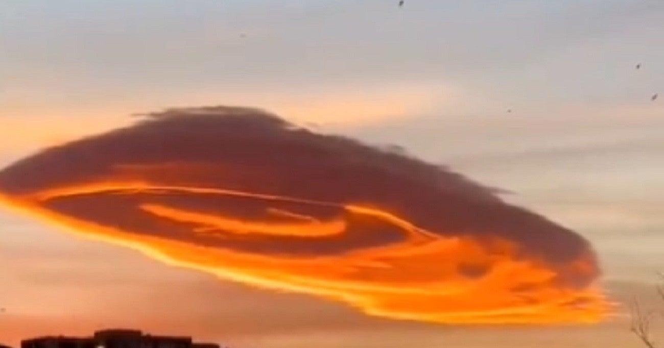 Nube naranja en Turquía Nube naranja en Turquía