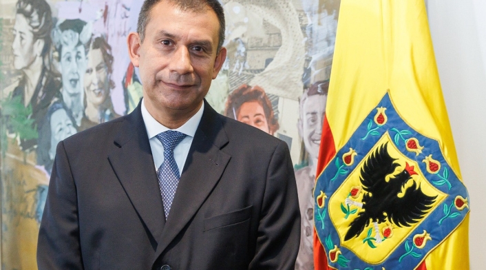 Óscar Gómez, secretario de seguridad de Bogotá.
