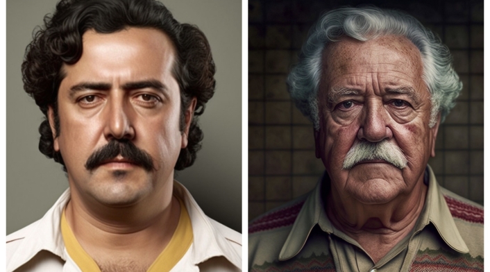 Pablo Escobar a sus 74 años