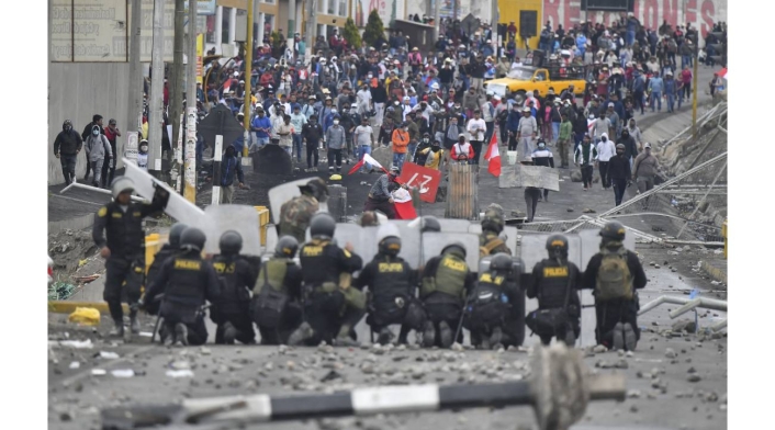 Protestas en Lima, Perú Protestas en Lima, Perú