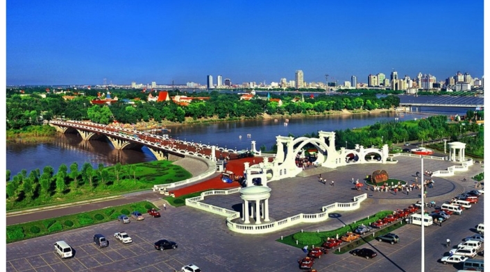 Panorámica de Sun Island, ciudad China Panorámica de Sun Island, ciudad China