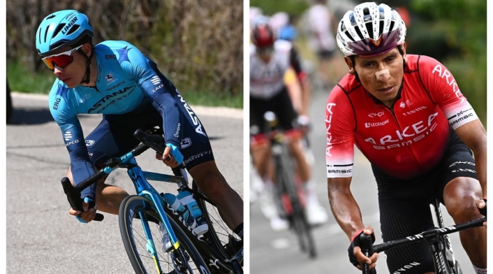 'Superman lopez' y Nairo Quintana 'Superman lopez' y Nairo Quintana