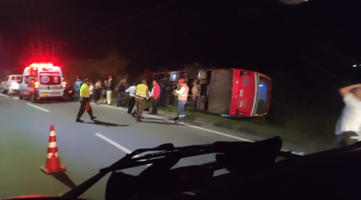 Accidente en la vía Medellín- Bogotá